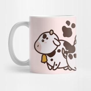 Cute Kawaii Cows Drawing Mug